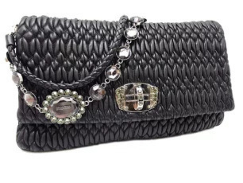 Miu Miu Handbag clutch bag Nappa crystal